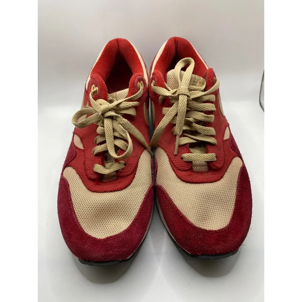 Size 10 -‎ Nike Air Max 1 Premium Retro Red Curry (908366-600)